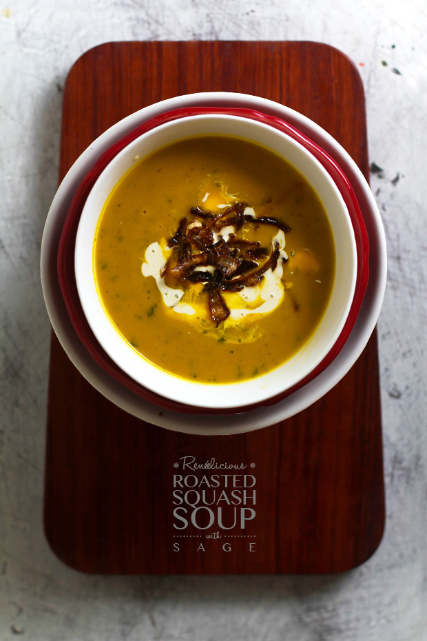 Roasted Squash Soup with Sage