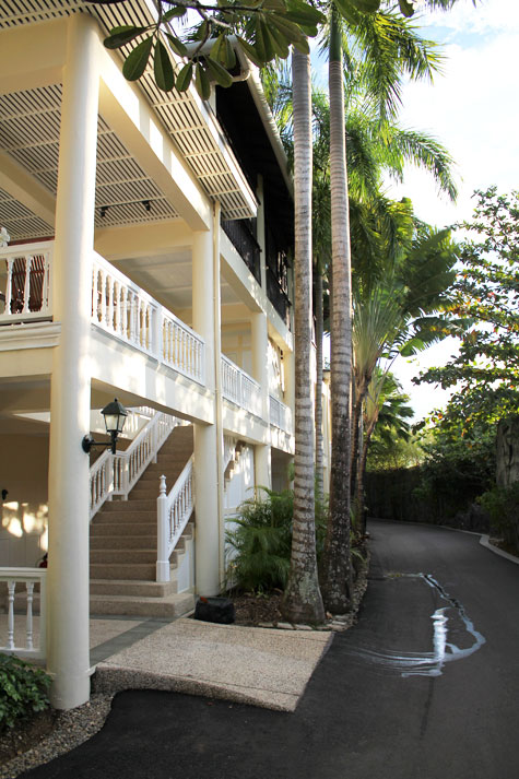 Colonial-inspired architecture at the Plantation Bay in Cebu