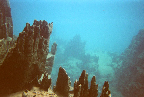 Stalagmites of Kayangan Lake