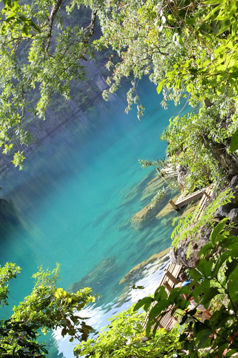 Majestic blue lagoon of Kayangan Lake
