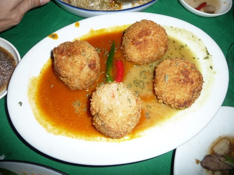 Poqui-poqui balls, an example of regional Ilocos cuisine