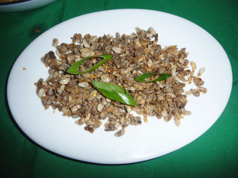 Adobo nga abuos, an example of regional Ilocos cuisine