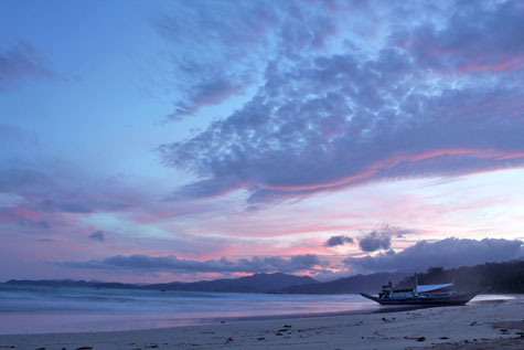 Best sunset and sunrise photo at Palawan beach