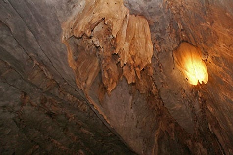 Spectacular limestone formations found in Underground River