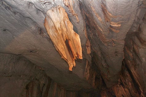 A rare limestone cave formation in Palawan