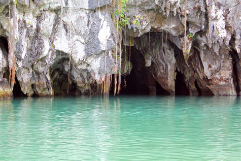 Entrance to the Underground River cave