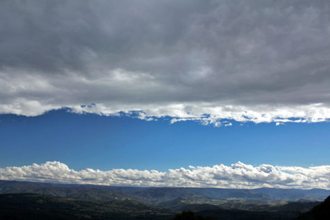 Spectacular cloud formations