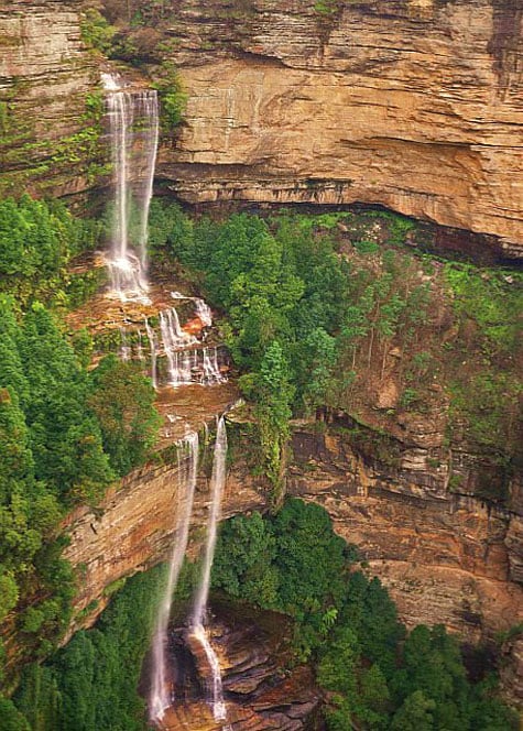 Breathtaking view of Katoomba Falls