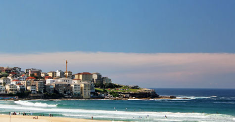 Beautiful stretch of Bondi Beach, Sydney, Australia