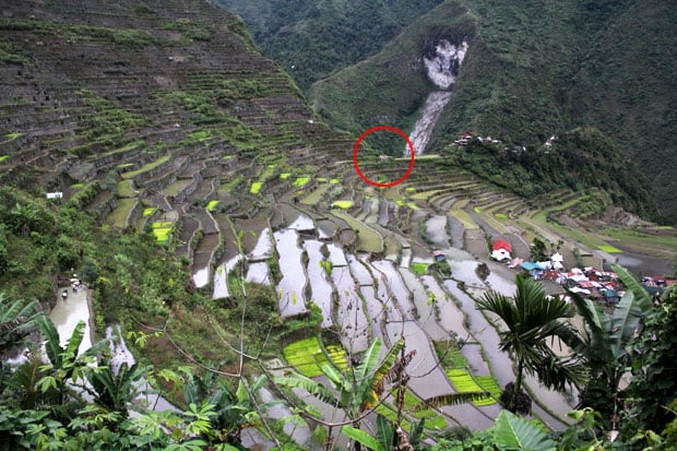 Tappiya Falls in Batad Rice Terraces, Banaue, Ifugao