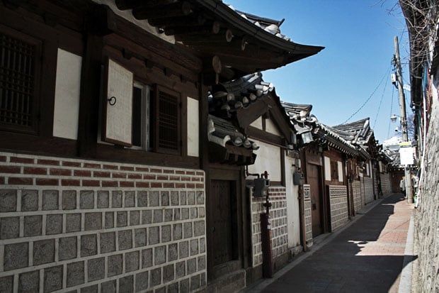 Walk through Old Seoul at Bukchon Hanok Village, Seoul, South Korea