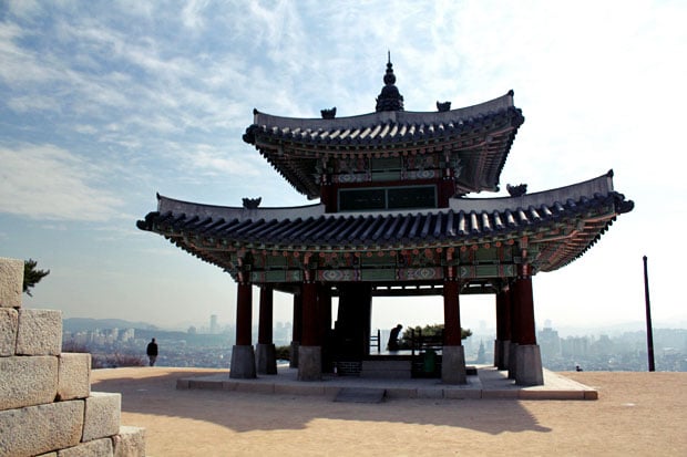 Climb Hwaseong Fortress Wall in Suwon, South Korea