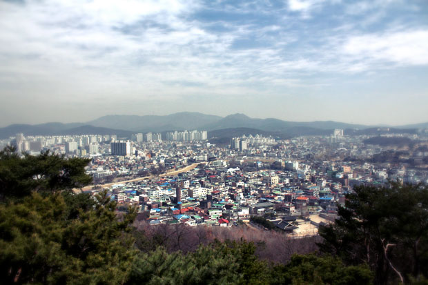 Climb Hwaseong Fortress Wall in Suwon, South Korea