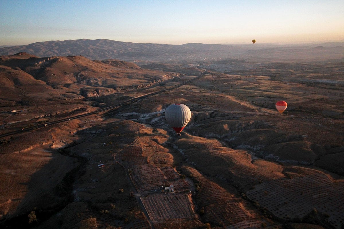 Watching the Sun Rise in a Hot Air Balloon with Cappadocia Voyager Balloons