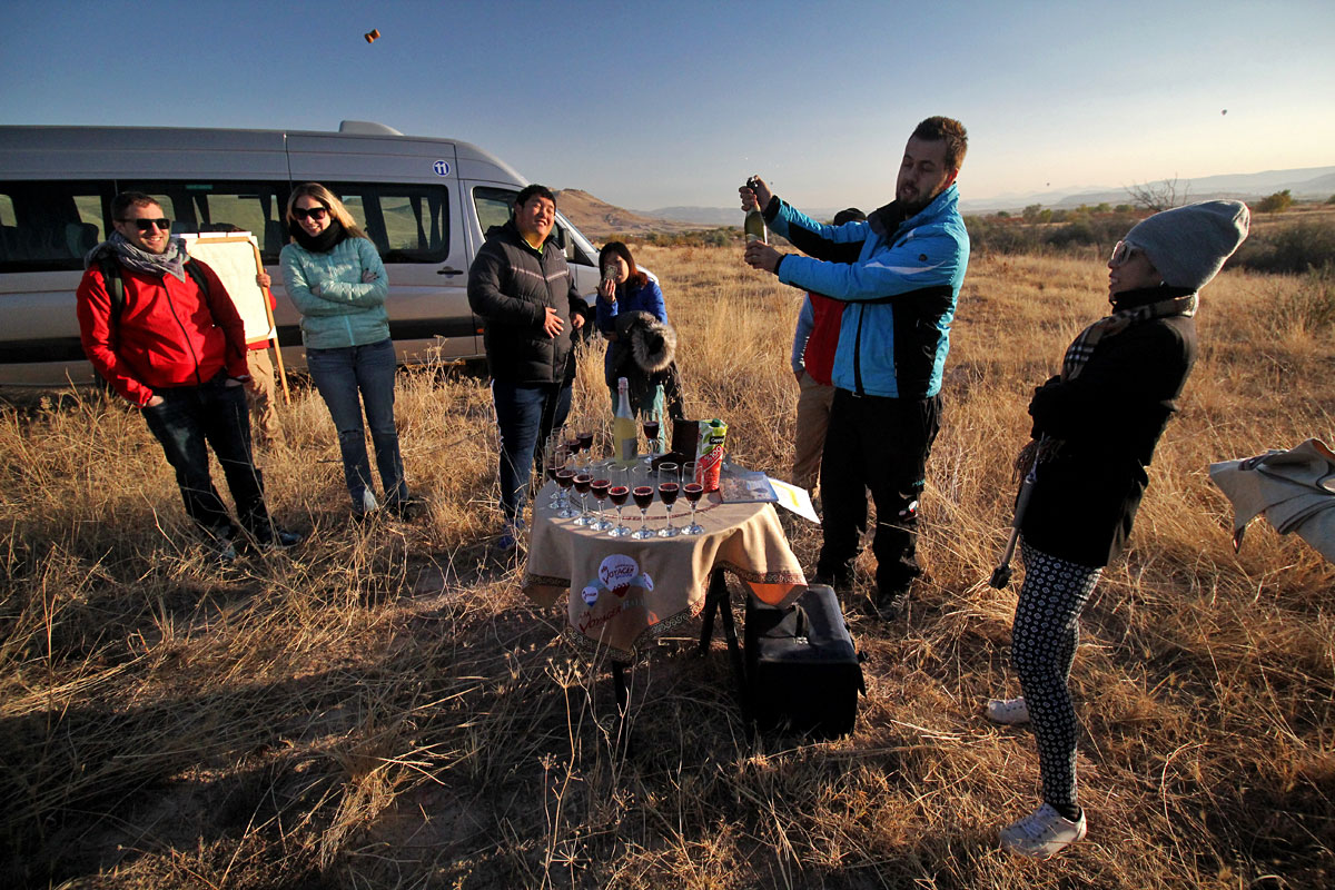 Watching the Sun Rise in a Hot Air Balloon with Cappadocia Voyager Balloons