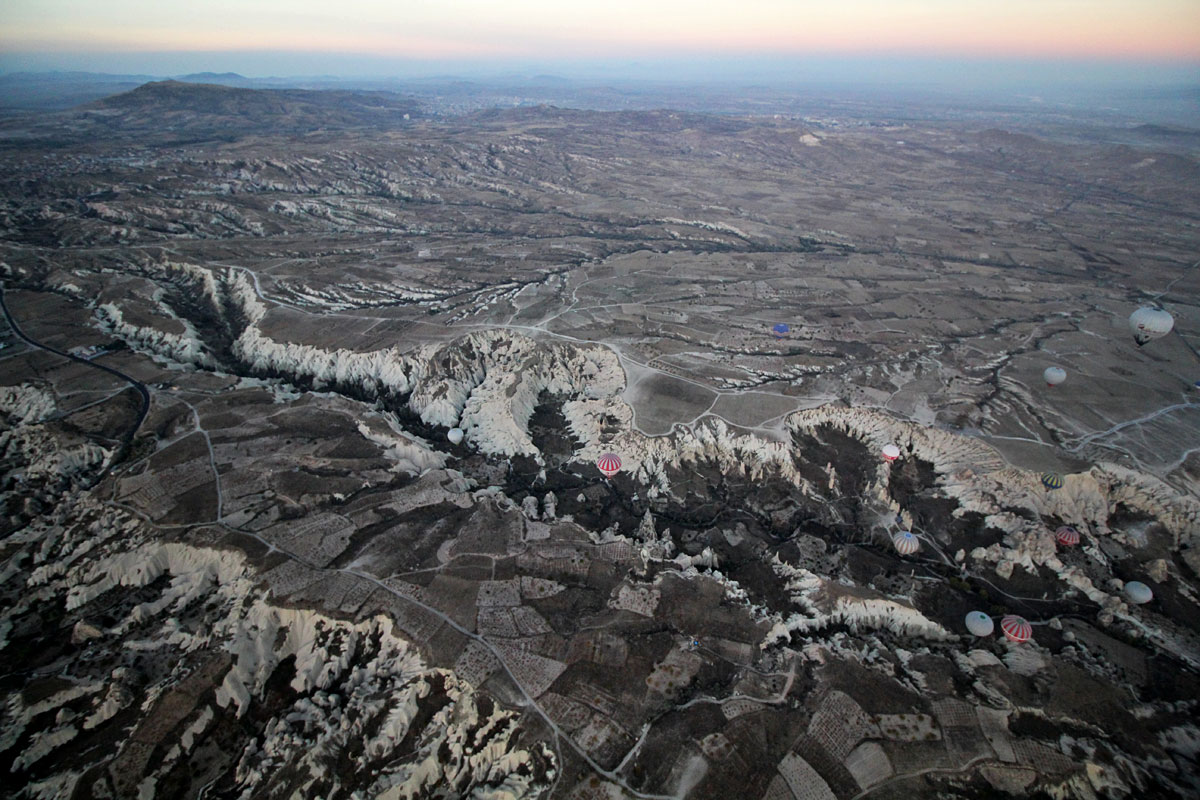 Watching the Sun Rise in a Hot Air Balloon with Cappadocia Voyager Balloons