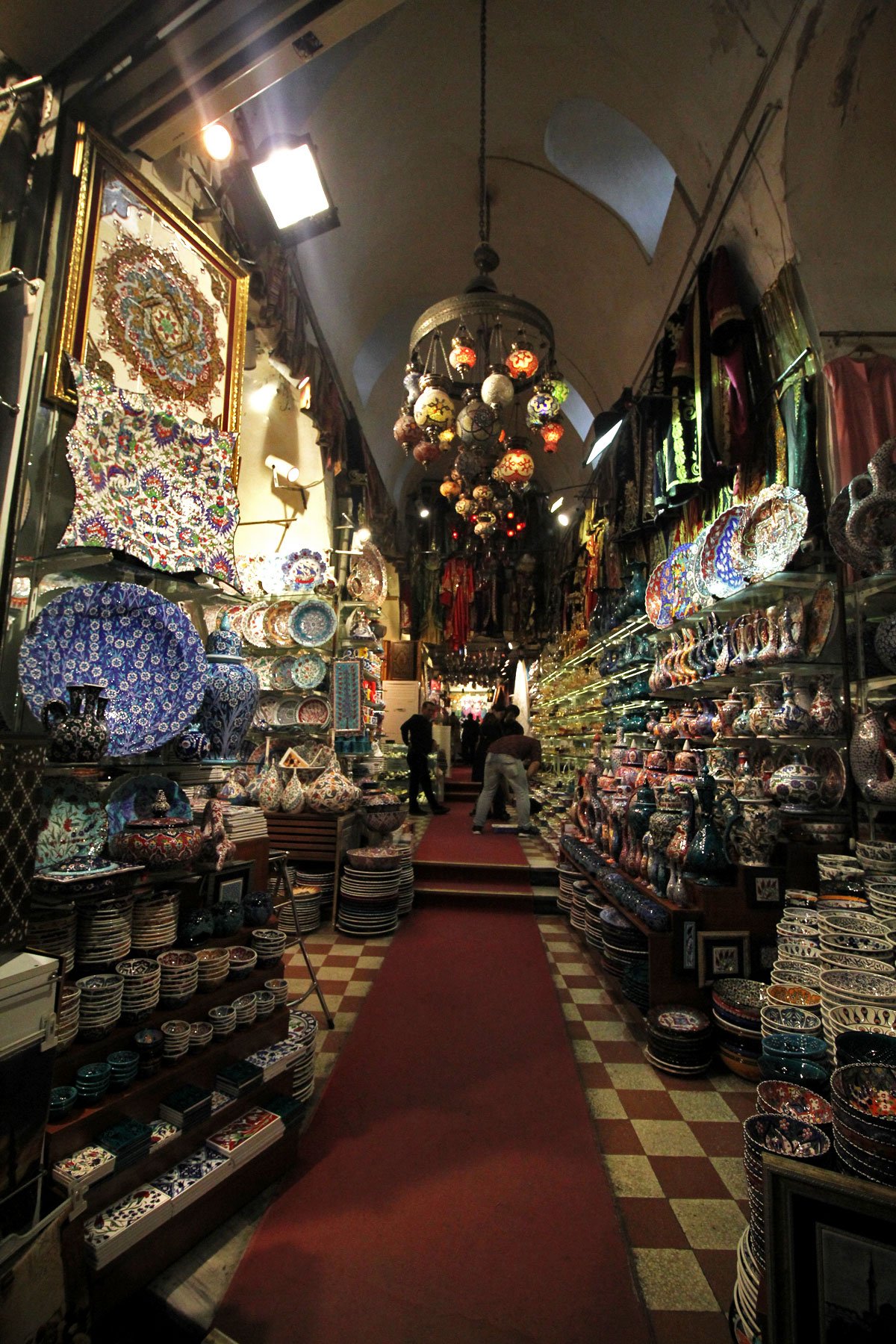 The Grand and Egyptian Spice Bazaars and Rustem Pasha Mosque in Istanbul, Turkey