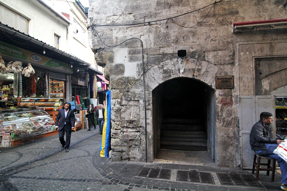 The Grand and Egyptian Spice Bazaars and Rustem Pasha Mosque in Istanbul, Turkey