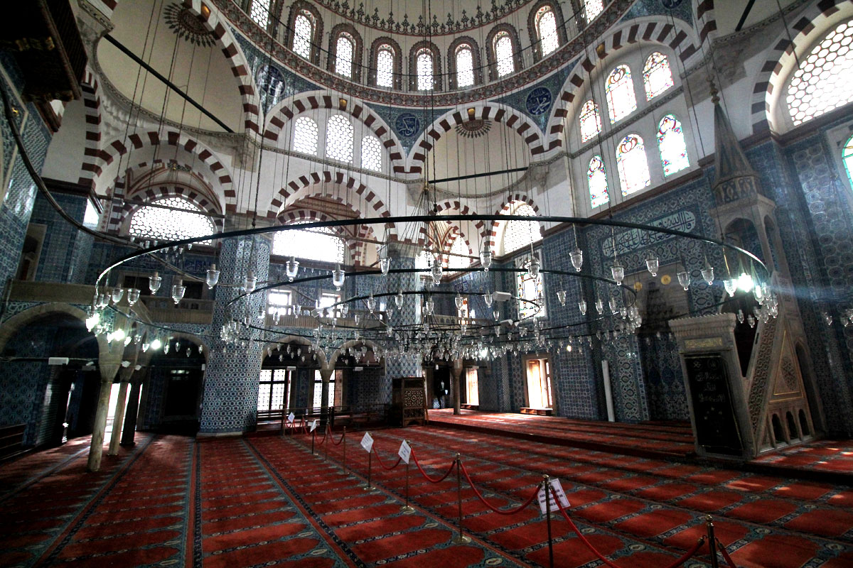 The Grand and Egyptian Spice Bazaars and Rustem Pasha Mosque in Istanbul, Turkey