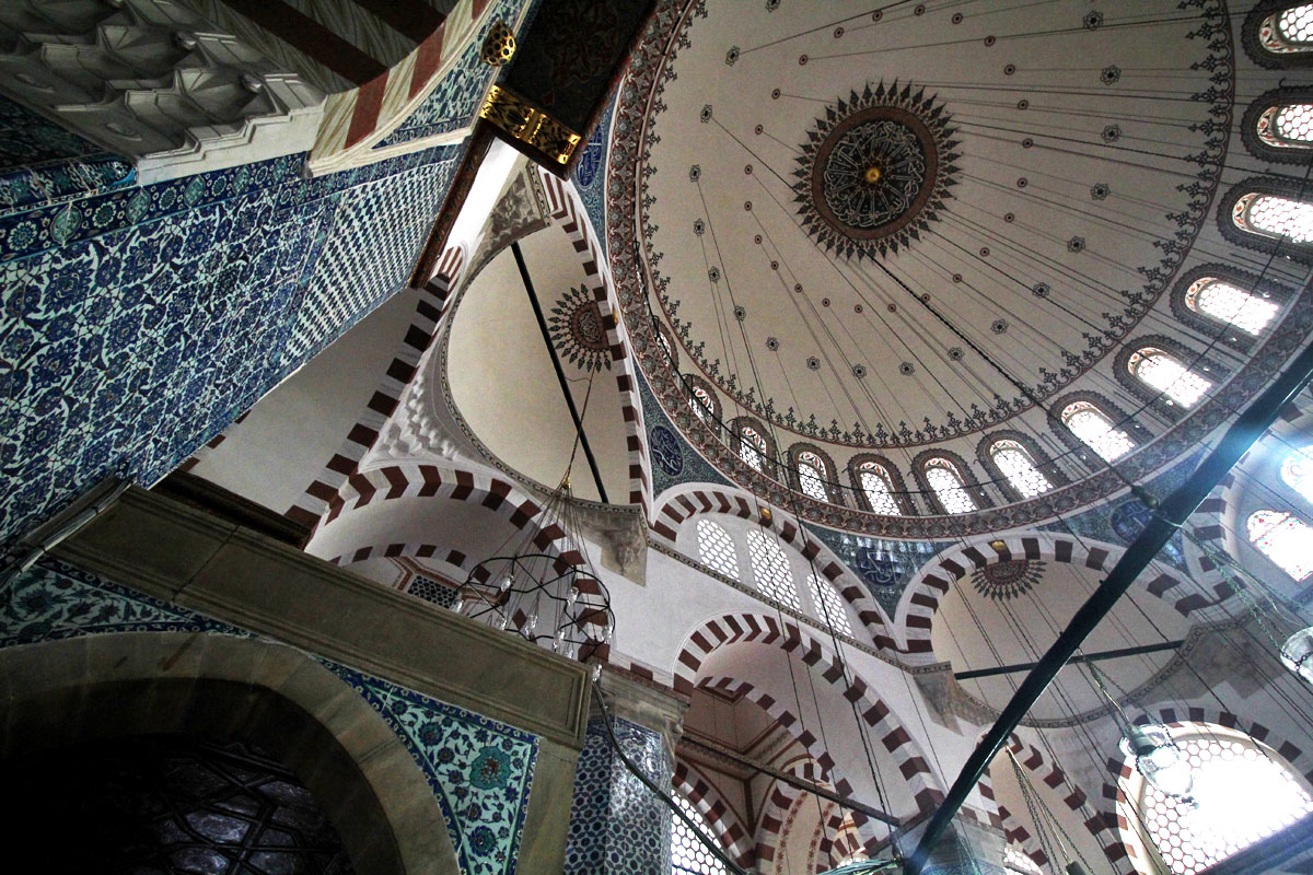 The Grand and Egyptian Spice Bazaars and Rustem Pasha Mosque in Istanbul, Turkey