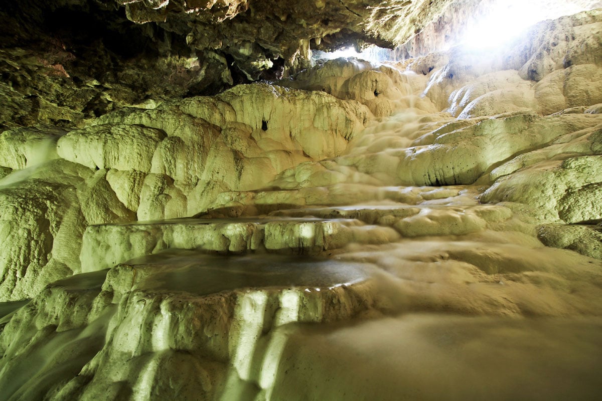 Marvel at Subterranean Calcium Travertines in Kaklik Cave, Pamukkale, Turkey