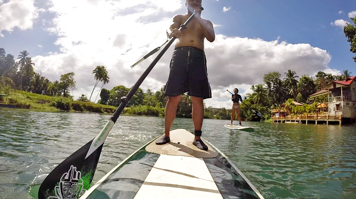 Go Stand Up Paddleboarding and Mountain Biking at Loboc River in Bohol, the Philippines