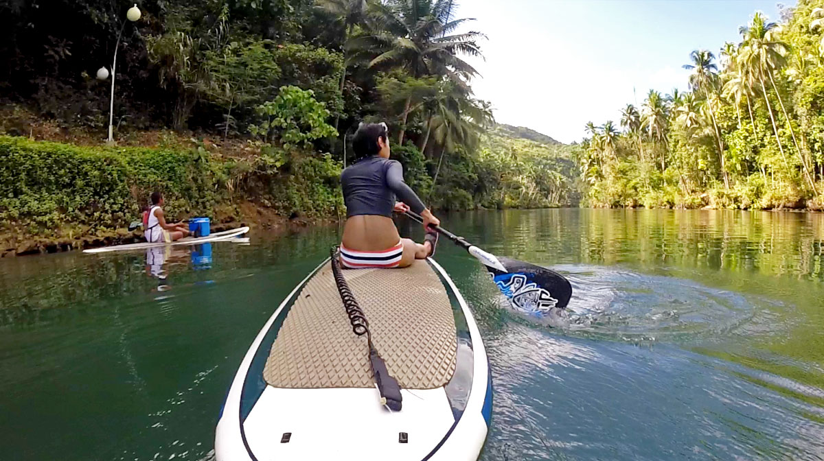 Go Stand Up Paddleboarding and Mountain Biking at Loboc River in Bohol, the Philippines