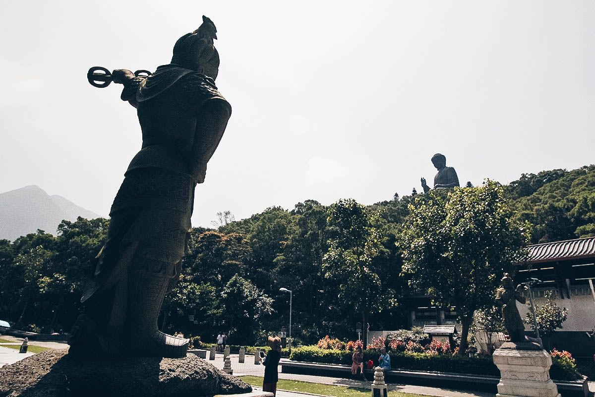 A Cable Car, a Giant Buddha, and a Streetful of Seafood on Lantau Island, Hong Kong