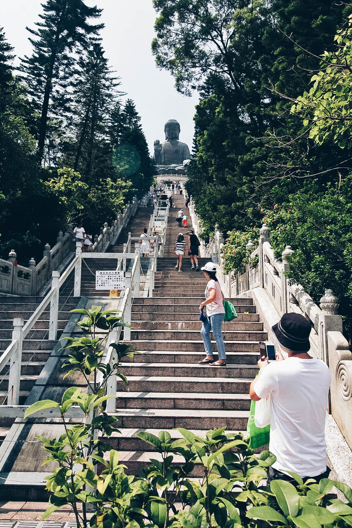 A Cable Car, a Giant Buddha, and a Streetful of Seafood on Lantau Island, Hong Kong