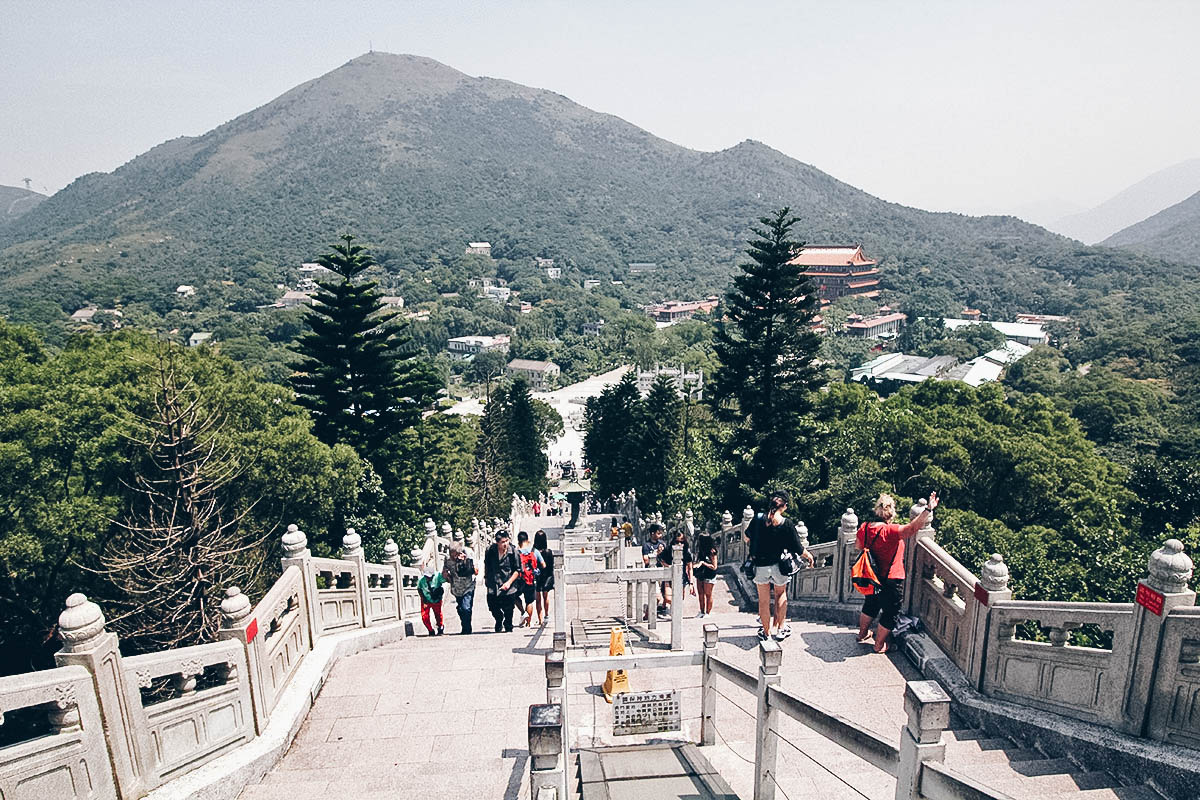 A Cable Car, a Giant Buddha, and a Streetful of Seafood on Lantau Island, Hong Kong