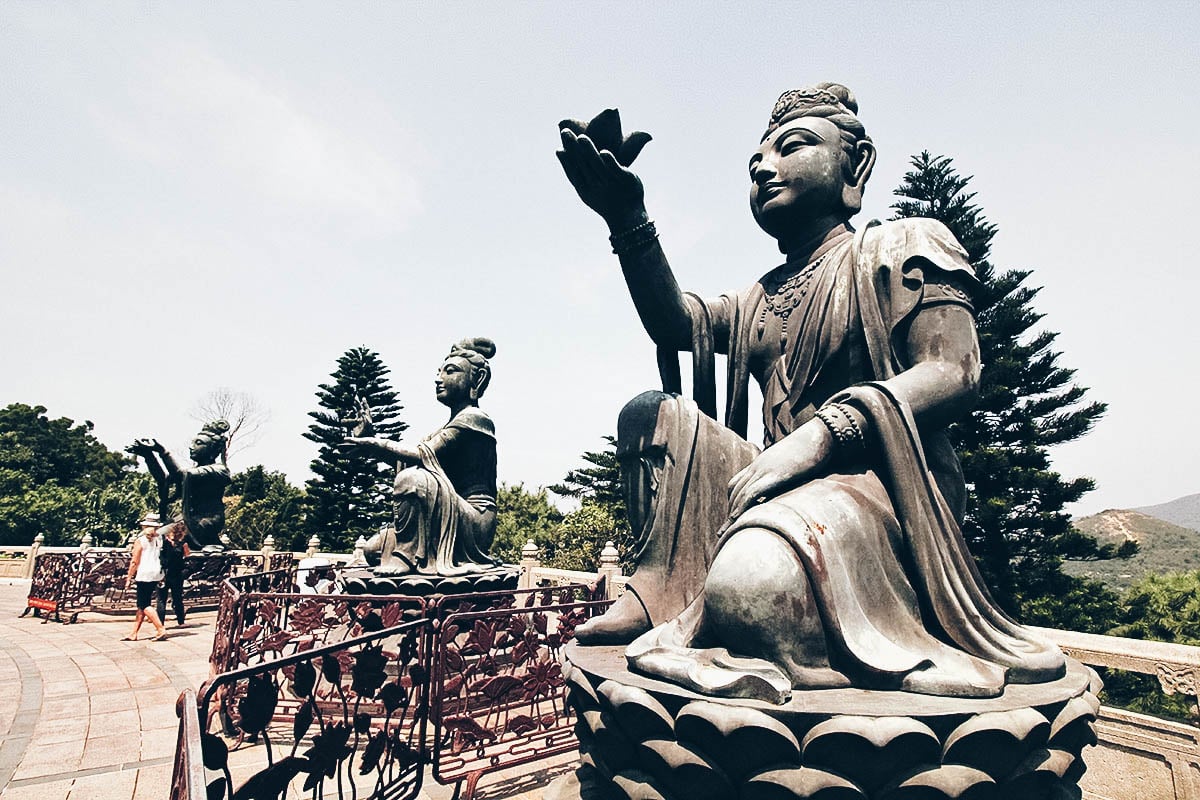 A Cable Car, a Giant Buddha, and a Streetful of Seafood on Lantau Island, Hong Kong