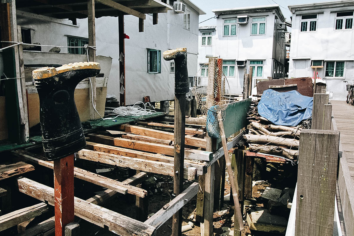 A Cable Car, a Giant Buddha, and a Streetful of Seafood on Lantau Island, Hong Kong