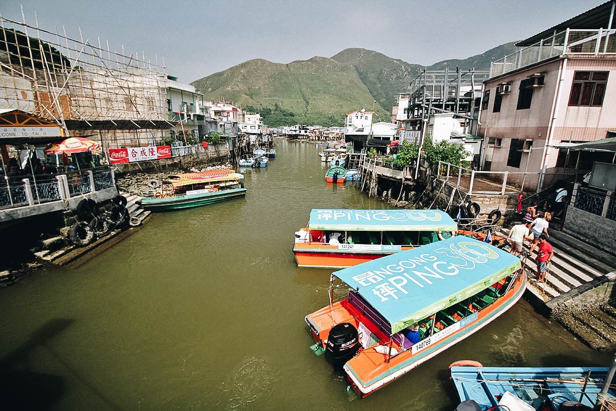 A Cable Car, a Giant Buddha, and a Streetful of Seafood on Lantau Island, Hong Kong