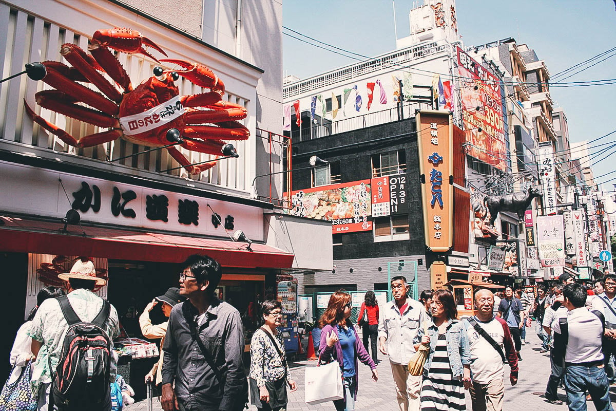 Mechanized crab in Dotonbori, Osaka, Japan