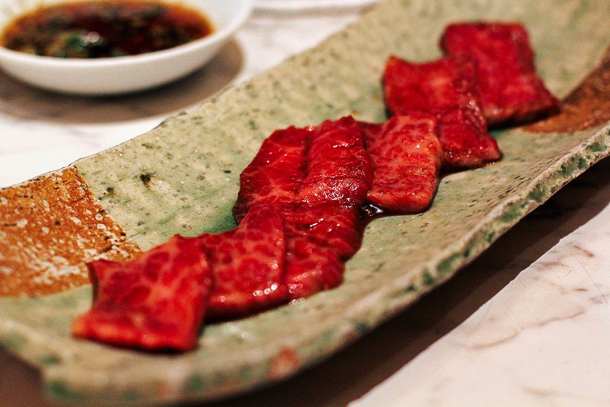 Kobe beef at Tsurugyu in Osaka, Japan