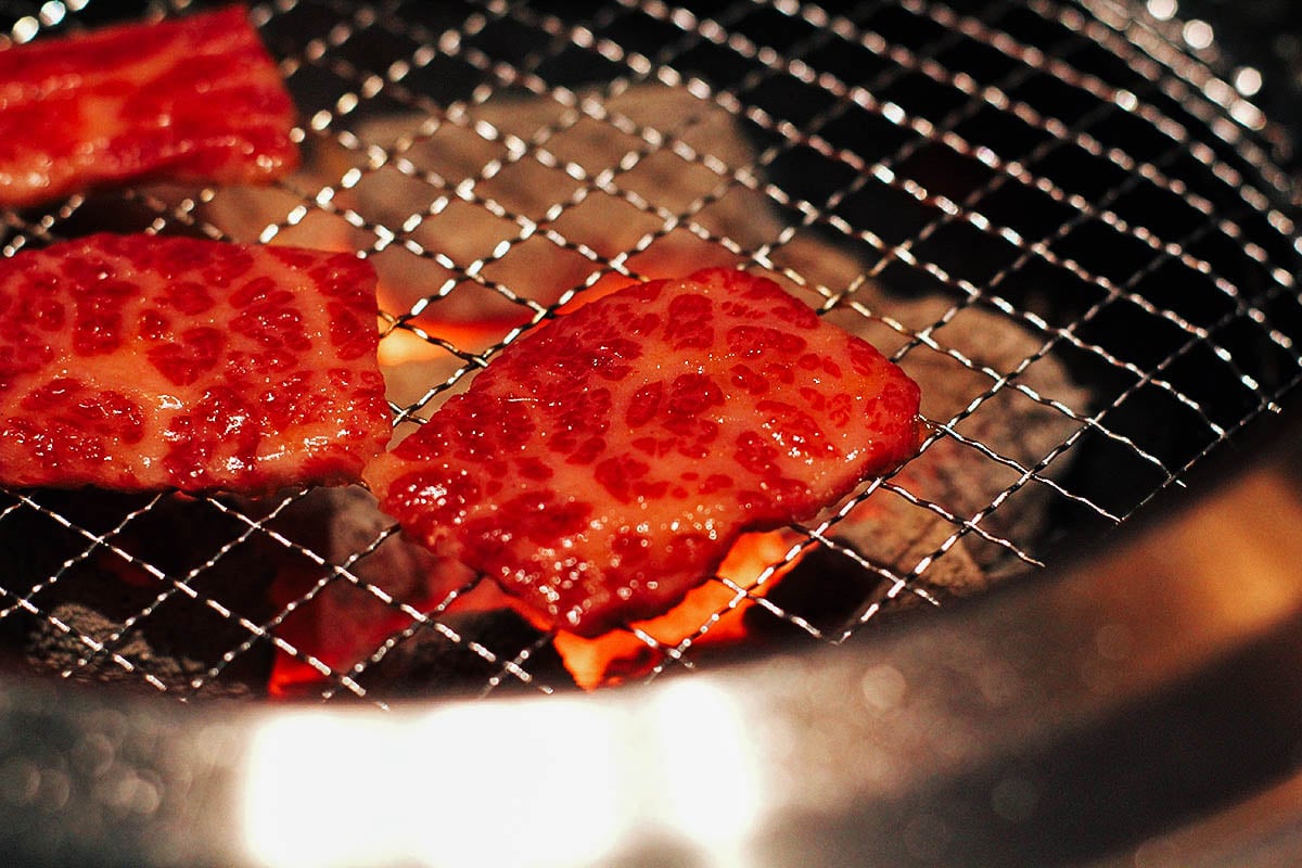 Kobe beef at Tsurugyu in Osaka, Japan