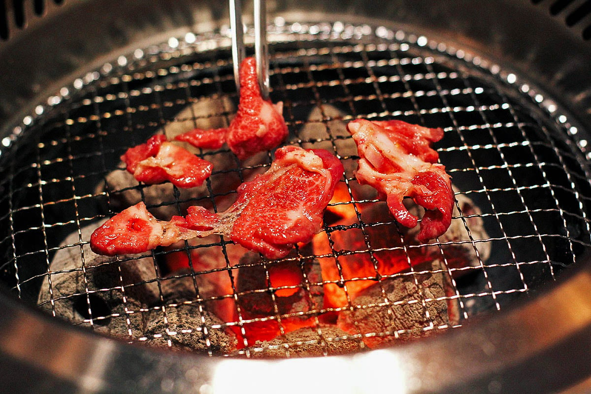 Kobe beef at Tsurugyu in Osaka, Japan