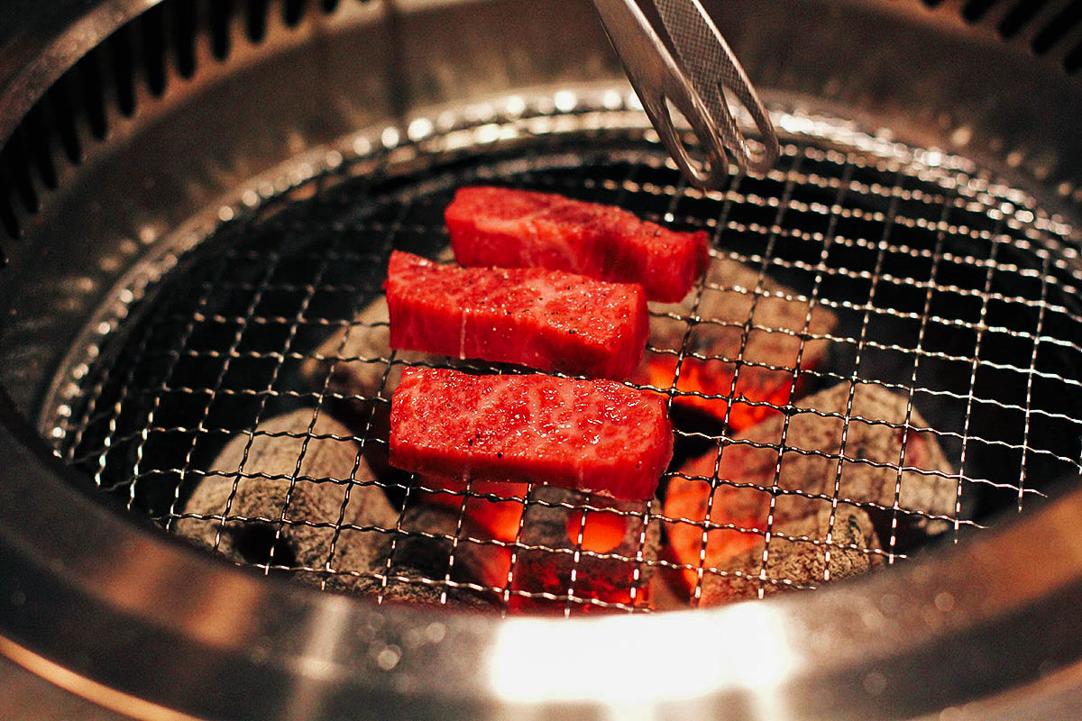 Kobe beef at Tsurugyu in Osaka, Japan