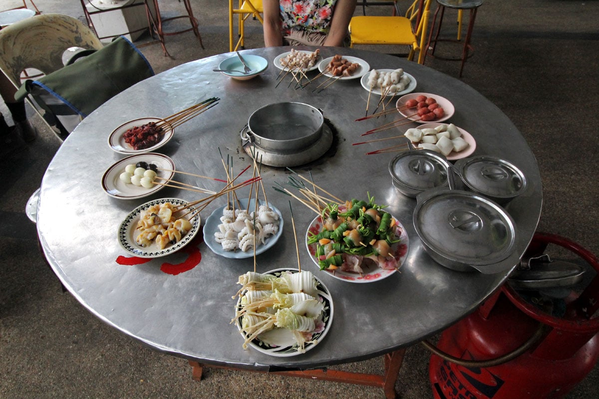 Lok lok Steamboat, Penang, Malaysia