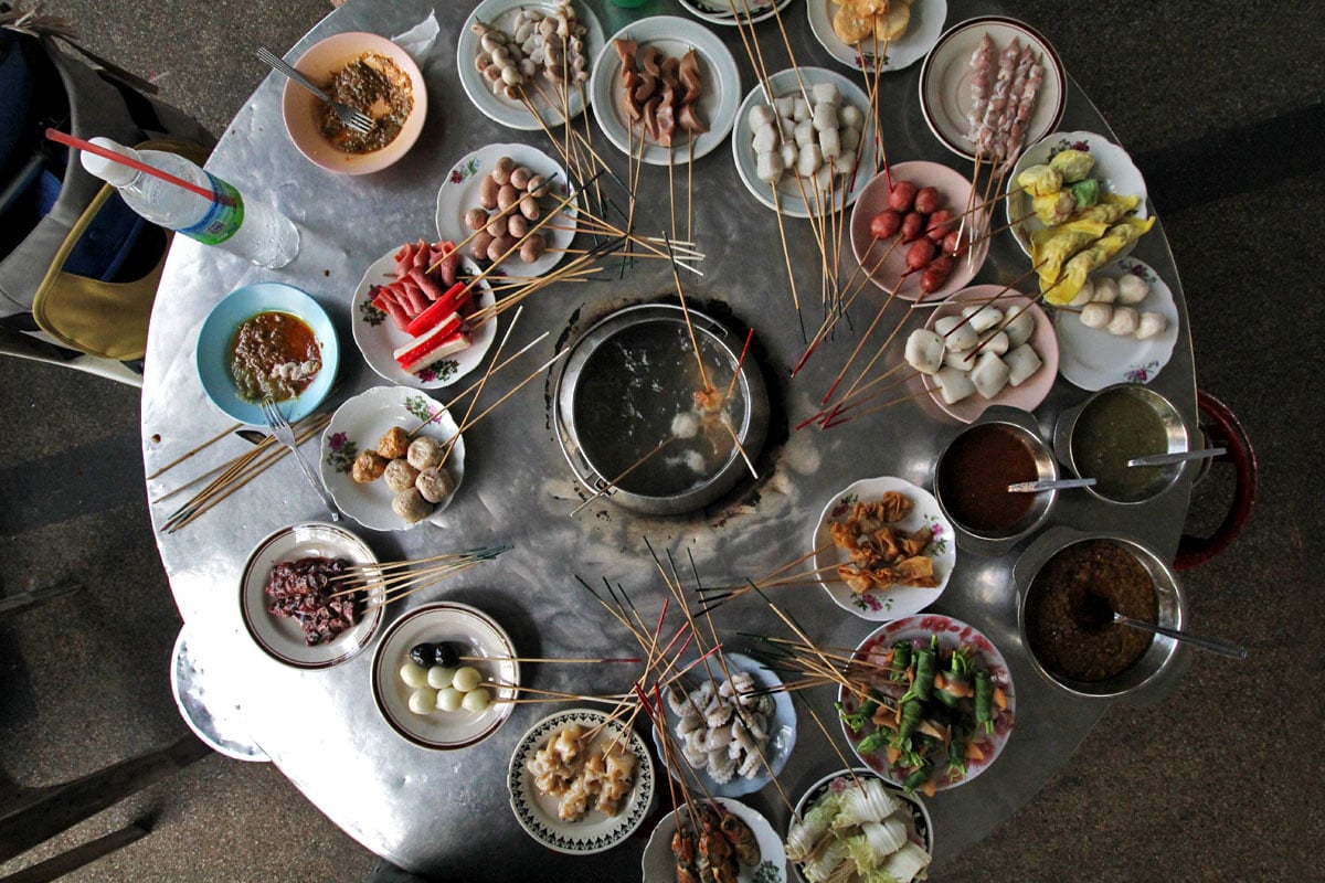 Lok lok Steamboat, Penang, Malaysia