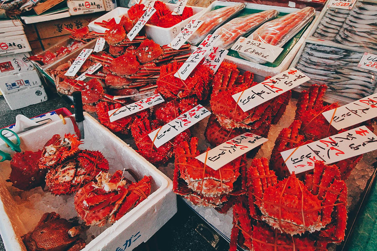 Nijo Market: Where it Sucks to be a Crab in Sapporo, Japan