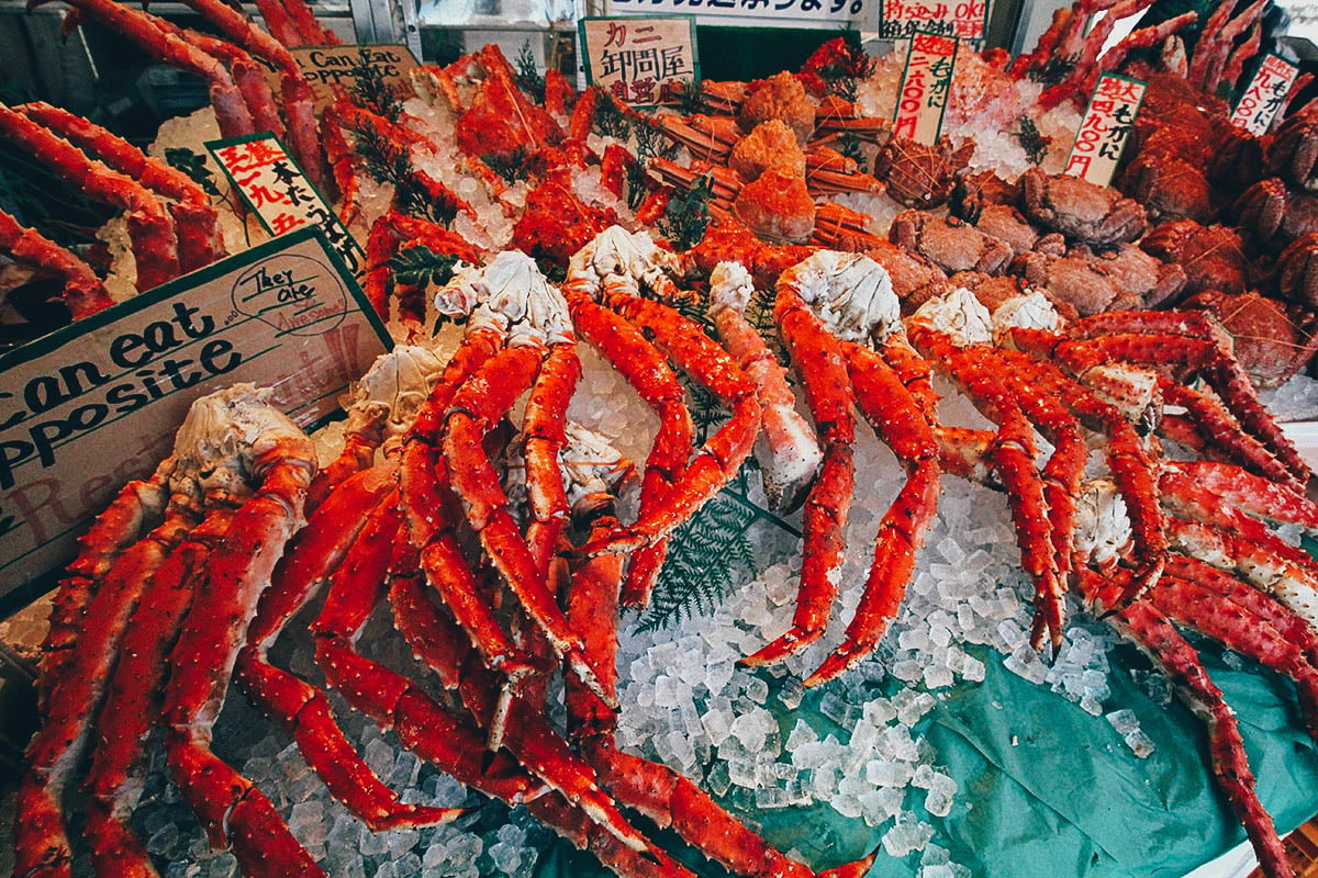 Nijo Market: Where it Sucks to be a Crab in Sapporo, Japan