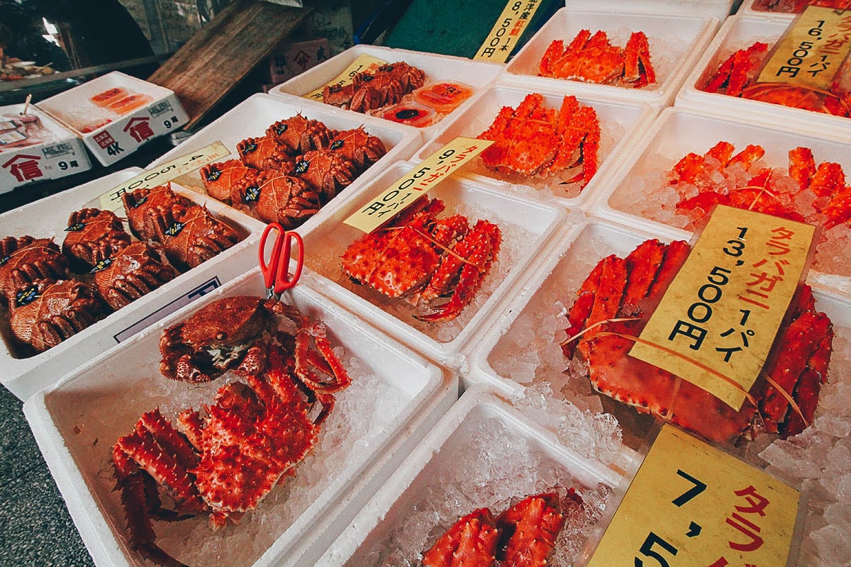Nijo Market: Where it Sucks to be a Crab in Sapporo, Japan