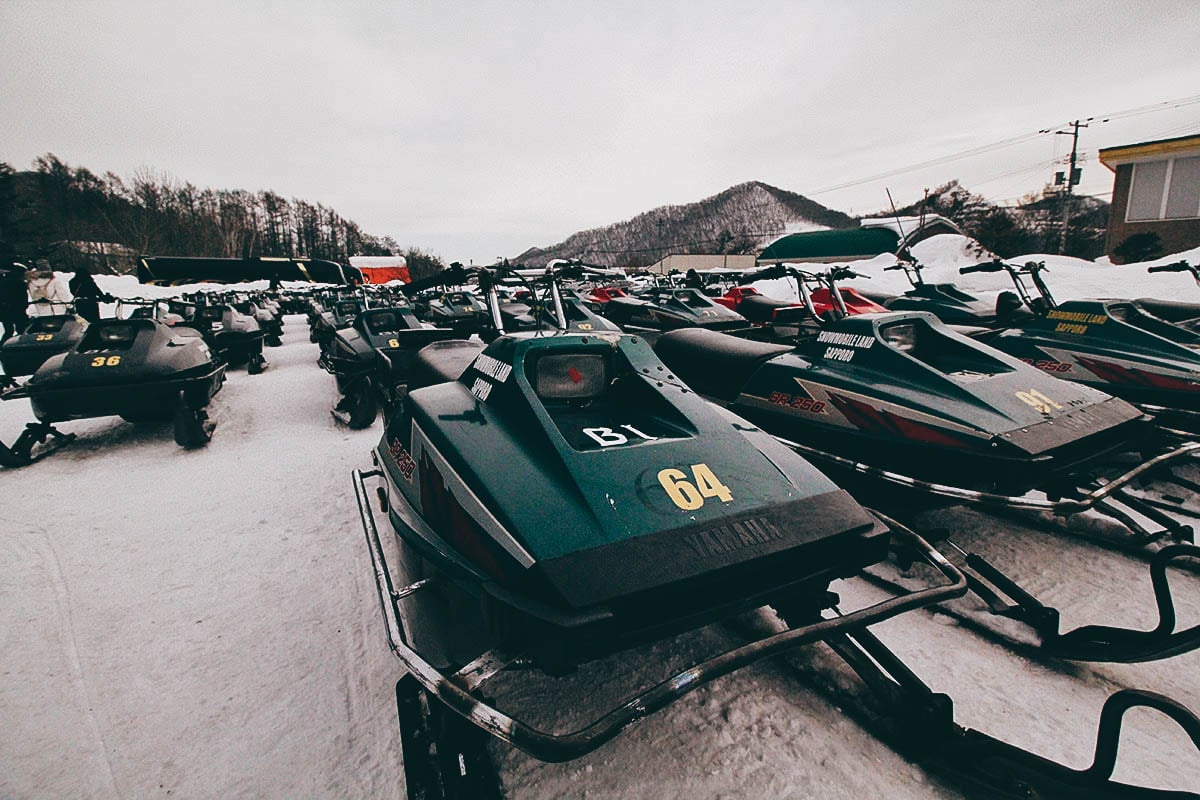 Snowmobile Land: Where to Ride a Snowmobile in Sapporo, Japan