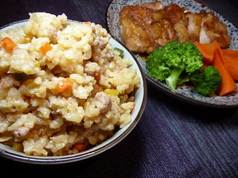 Ren’s Japanese Fried Rice ala Kimpura with Chicken Teriyaki