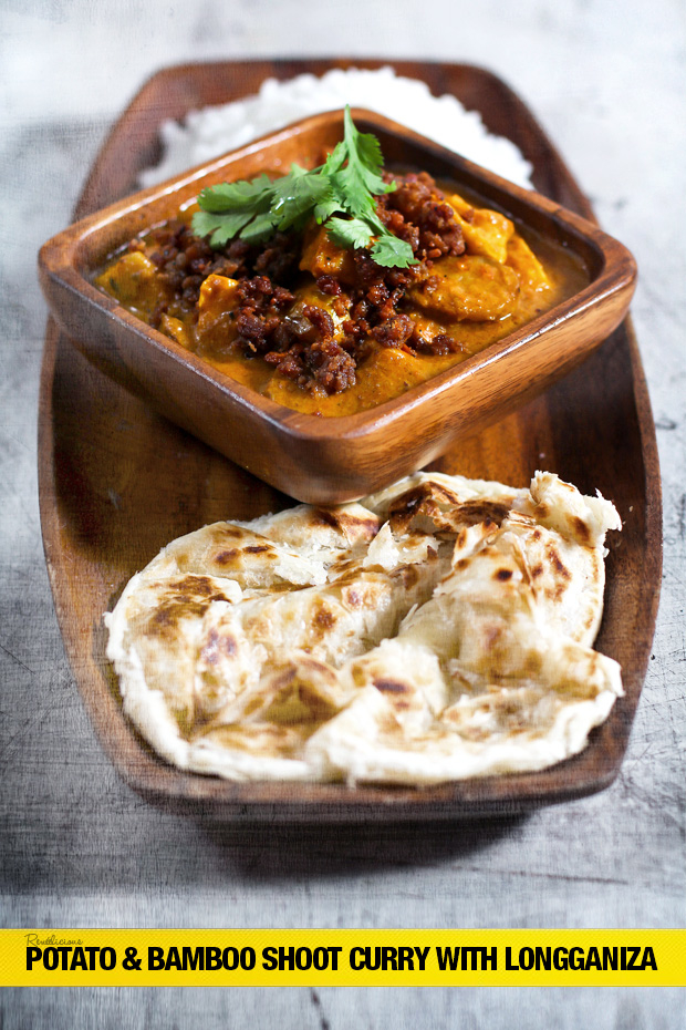 Potato and Bamboo Shoot Curry with Longganiza
