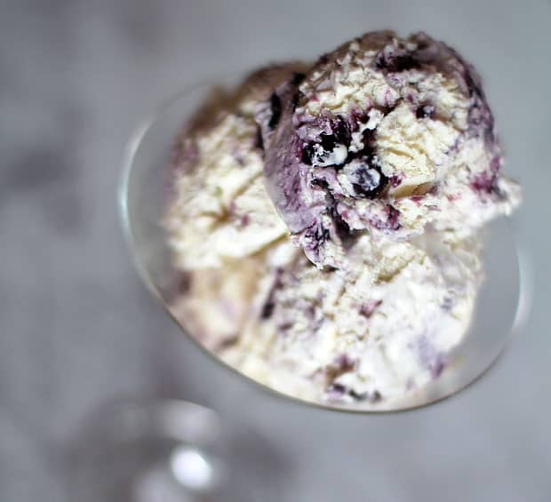 No-Churn Blueberry Cheesecake Ice Cream