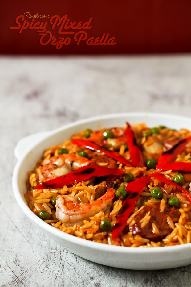 Spicy Mixed Orzo Paella