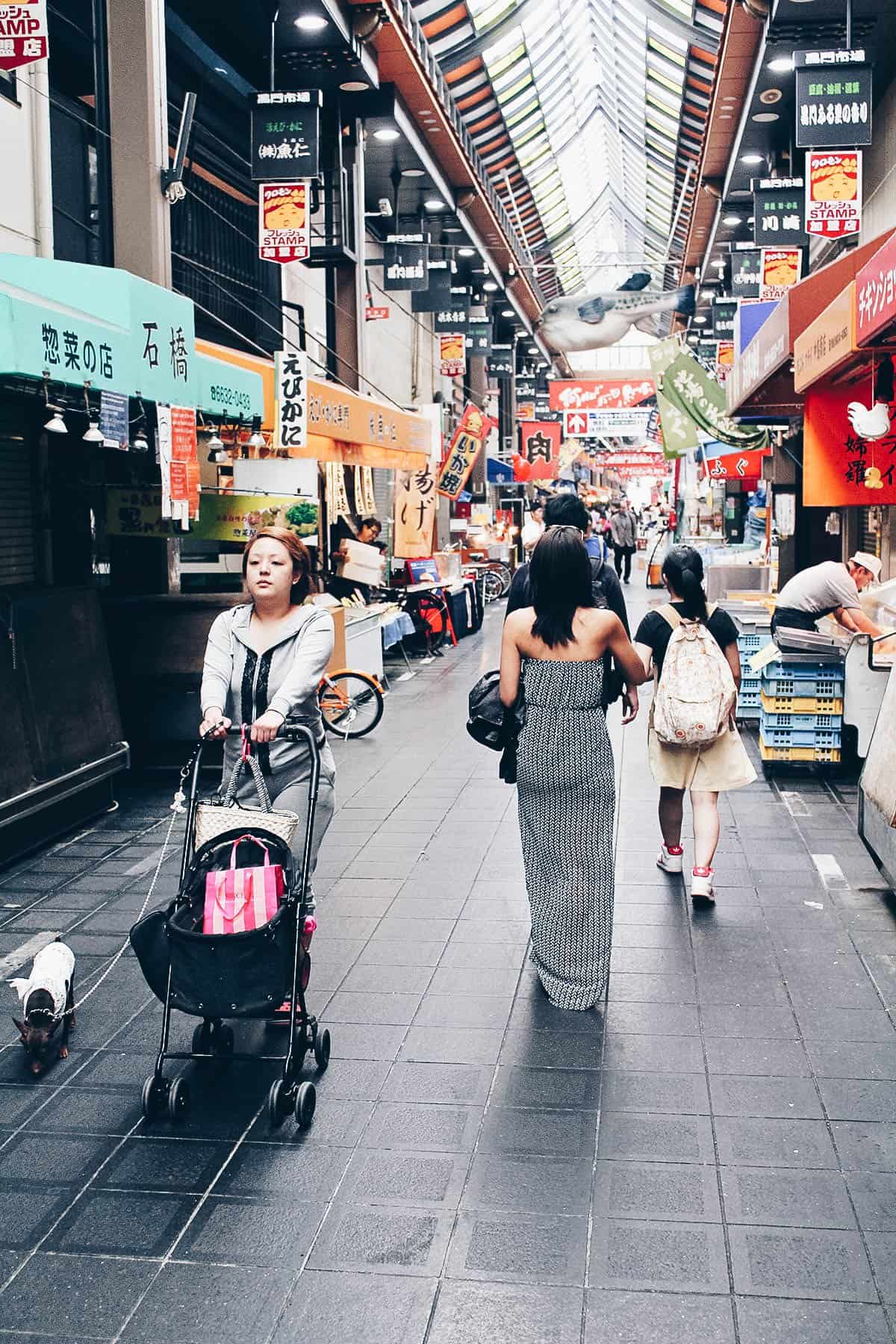 Inside Osaka's Kuromon Ichiba Market in Japan