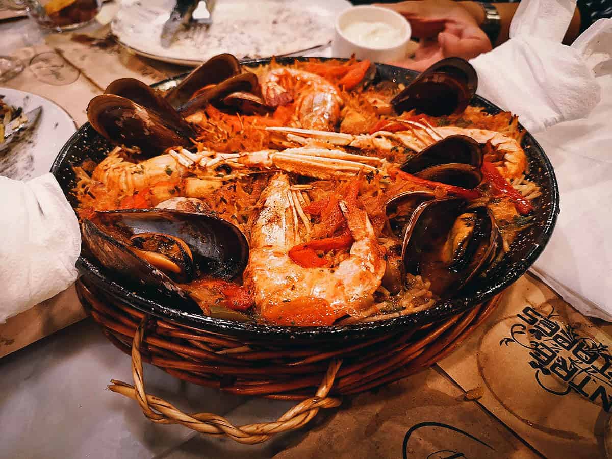 Paella de marisco‏